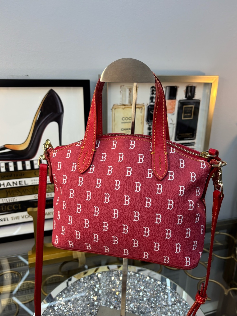 Dooney & Bourke Boston Red Sox Ruby Mini Crossbody Satchel NWOT - Picture 3 of 14